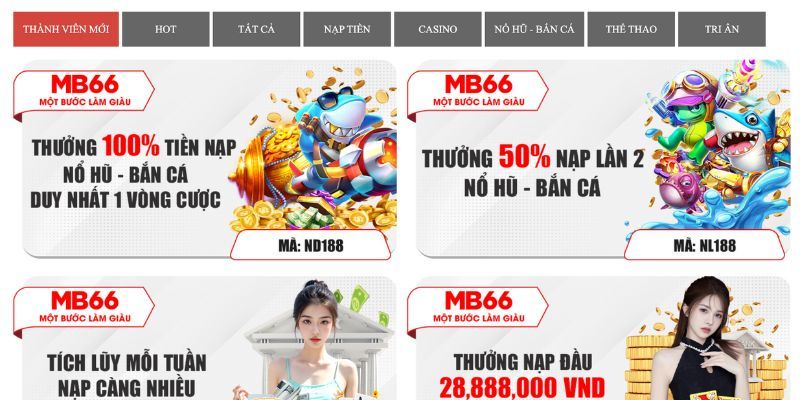 Đăng Ký MB66 - Tham Gia Nhận Ngay Ưu Đãi Cực Khủng