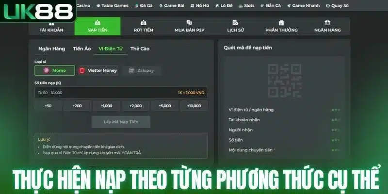 Nạp Tiền UK88 - Hướng Dẫn Nhanh Chóng, An Toàn Cho Người Mới