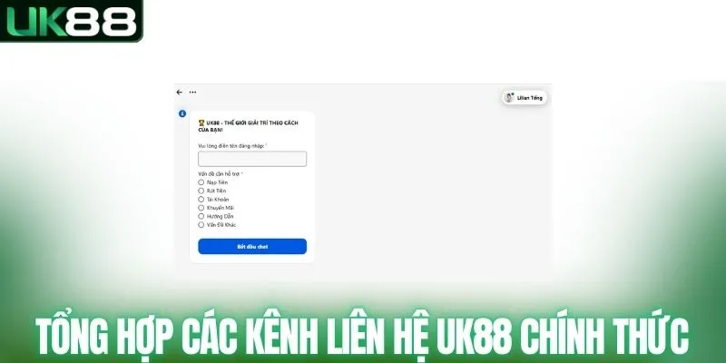 Tổng Hợp Các Kênh Liên Hệ UK88 Chính Thức Hiện Nay 